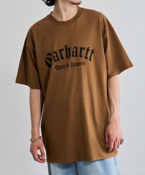 Carhartt WIP（カーハートダブリューアイピー）の「【CARHARTT WIP】SHORT SLEEVE ONYX T-SHIRT I032875（Tシャツ/カットソー・メンズ・ブラック/ホワイト/ブラウン/グリーン・S/M/L/XL）」の15枚目の写真