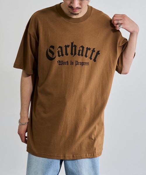 Carhartt WIP（カーハートダブリューアイピー）の「【CARHARTT WIP】SHORT SLEEVE ONYX T-SHIRT I032875（Tシャツ/カットソー・メンズ・ブラック/ホワイト/ブラウン/グリーン・S/M/L/XL）」の14枚目の写真