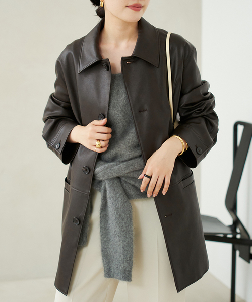 plage新品未使用品コート Leather Like Car コート（その他アウター）｜Plage（プラージュ