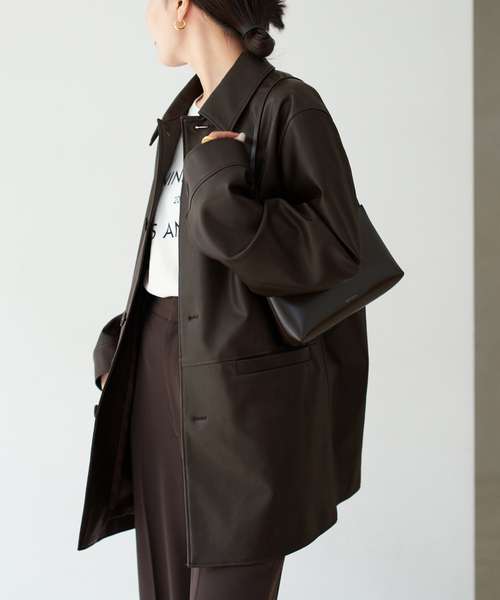 セール】Leather Like Car コート（その他アウター）｜Plage