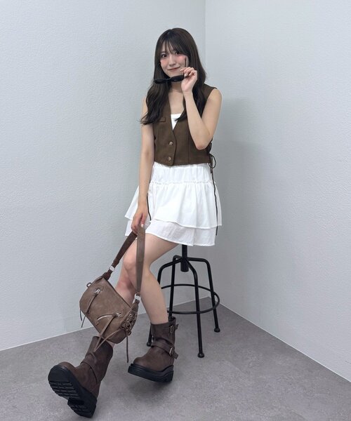 mline（エムライン）の「[mline]フェイクスエードベスト（ベスト・レディース・ベージュ/ブラウン・FREE）」の20枚目の写真