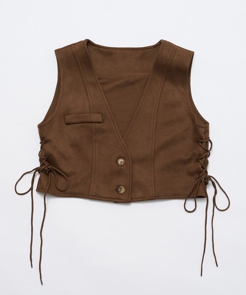 mline（エムライン）の「[mline]フェイクスエードベスト（ベスト・レディース・ベージュ/ブラウン・FREE）」の19枚目の写真