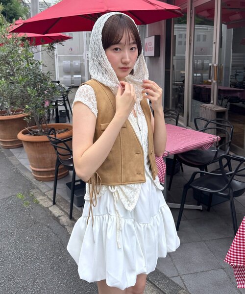 mline（エムライン）の「[mline]フェイクスエードベスト（ベスト・レディース・ベージュ/ブラウン・FREE）」の16枚目の写真