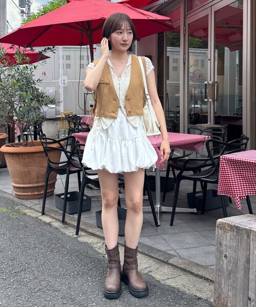 mline（エムライン）の「[mline]フェイクスエードベスト（ベスト・レディース・ベージュ/ブラウン・FREE）」の14枚目の写真