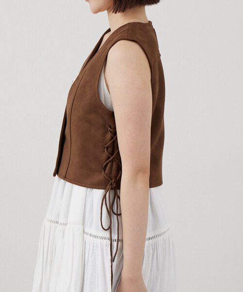 mline（エムライン）の「[mline]フェイクスエードベスト（ベスト・レディース・ベージュ/ブラウン・FREE）」の22枚目の写真