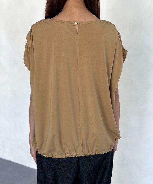 Chez toi(シェトワ)の「肩ギャザーバルーンカットソー(Tシャツ/カットソー・レディース・オレンジ/ブラック/ベージュ・FREE)」の13枚目の写真