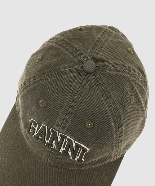 GANNI（ガニー）の「Washed Cotton Canvas Cap Emb（キャップ）」 - WEAR