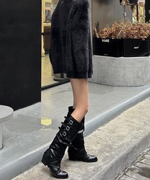 CERCA（チェルカ）の「【 MEMECLE / メメクル 】2way ヴィンテージ バックルエンジニアロングブーツ（ブーツ）」