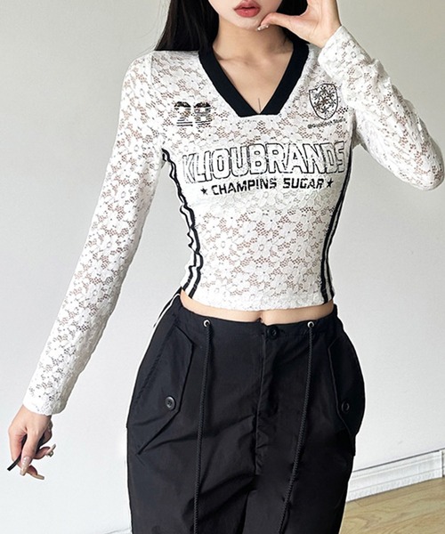 トップス GLAMOROUS JANE GLAMOROUS JANE tシャツ サイドカットアウトワンショルトップス