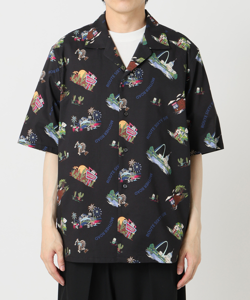 B.C STOCK(ベーセーストック)の「《追加》【CALIFORNIA RANCH HOUSE】アロハシャツ -ROUTE66-(シャツ/ブラウス・メンズ・ホワイト/ブラック/カーキ・MEDIUM/LARGE)」の12枚目の写真