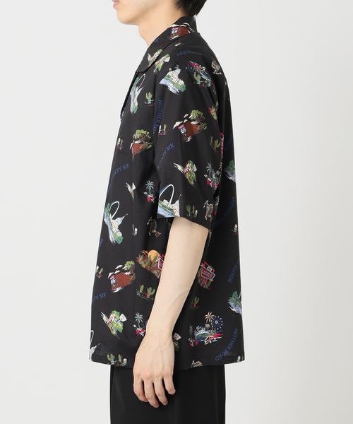 B.C STOCK(ベーセーストック)の「《追加》【CALIFORNIA RANCH HOUSE】アロハシャツ -ROUTE66-(シャツ/ブラウス・メンズ・ホワイト/ブラック/カーキ・MEDIUM/LARGE)」の13枚目の写真