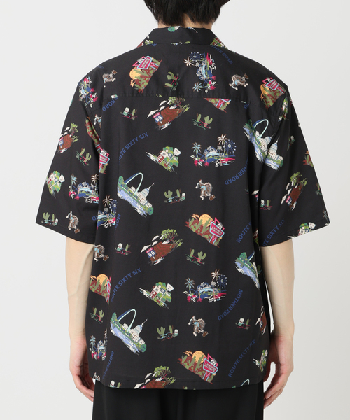 B.C STOCK(ベーセーストック)の「《追加》【CALIFORNIA RANCH HOUSE】アロハシャツ -ROUTE66-(シャツ/ブラウス・メンズ・ホワイト/ブラック/カーキ・MEDIUM/LARGE)」の14枚目の写真