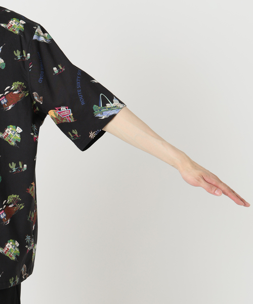 B.C STOCK(ベーセーストック)の「《追加》【CALIFORNIA RANCH HOUSE】アロハシャツ -ROUTE66-(シャツ/ブラウス・メンズ・ホワイト/ブラック/カーキ・MEDIUM/LARGE)」の16枚目の写真