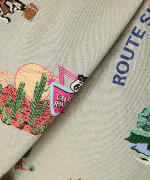 B.C STOCK(ベーセーストック)の「《追加》【CALIFORNIA RANCH HOUSE】アロハシャツ -ROUTE66-(シャツ/ブラウス・メンズ・ホワイト/ブラック/カーキ・MEDIUM/LARGE)」の21枚目の写真