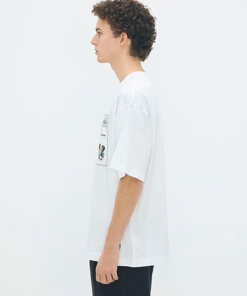 caban(キャバン)の「CABaN スビンコットン MIX PATTERNED ELEPHANT Tシャツ(Tシャツ/カットソー・メンズ・ホワイト系その他・S/M/L)」の3枚目の写真