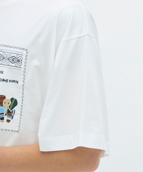 caban(キャバン)の「CABaN スビンコットン MIX PATTERNED ELEPHANT Tシャツ(Tシャツ/カットソー・メンズ・ホワイト系その他・S/M/L)」の6枚目の写真