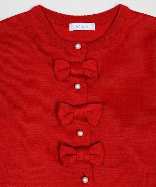 MILK（ミルク）の「トリプル Ribbon カーディガン（カーディガン/ボレロ・レディース・A/B・FREE）」の5枚目の写真