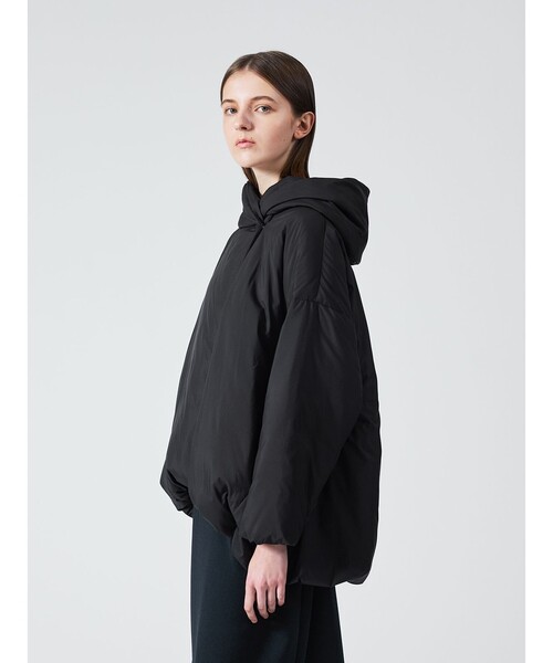 セール】mizuiro ind フード付きショートダウンジャケット（ダウン