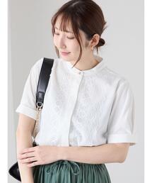 Te chichi TERRASSE（テチチテラス）の「フロントレースブラウス（シャツ/ブラウス）」
