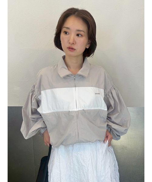 【美品】Mプルミエ❤︎ニットブルゾン ジッパージャケット白38 エムケー ミッシェルクラン MK MICHEL KLEIN ジップアップニット
