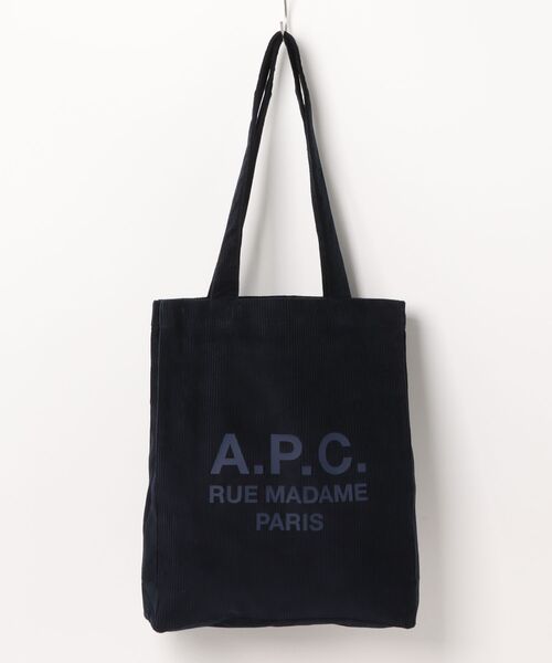 A.P.C.(アーペーセー)の「TOTE LOU RUE MADAME(トートバッグ・メンズ・ネイビー・ONESIZE)」の1枚目の写真