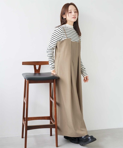 タックデザインキャミソールワンピース（ワンピース）｜titivate