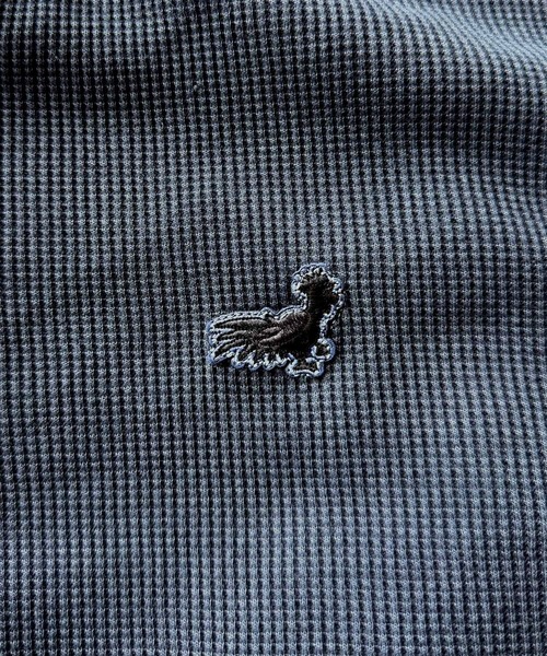 Classical Origin（クラシカルオリジン）の「「春秋の必需品。」ピグメント加工サーマルヘンリーネックTシャツ（長袖）/Pigment-Dyed Thermal Henley T-Shirt（Tシャツ/カットソー・メンズ・チャコールグレー/アイボリー/ネイビー・LARGE/SMALL/MEDIUM）」の14枚目の写真