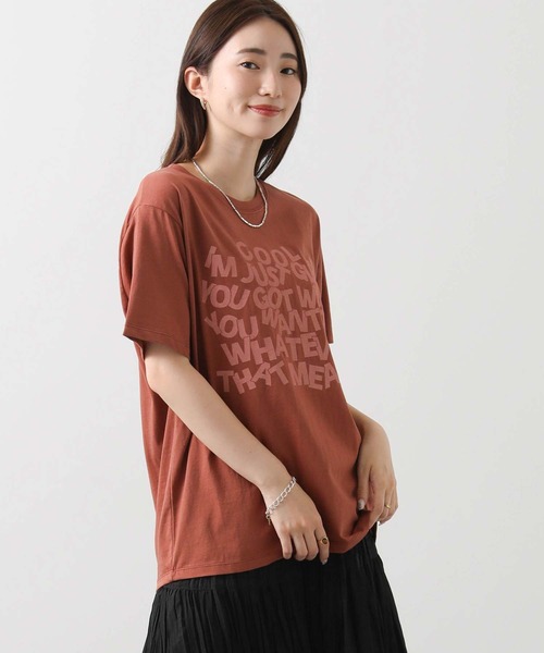 Gready Brilliant(グレディブリリアン)の「COOLロゴT(Tシャツ/カットソー・レディース・ベージュ/オレンジ・38)」の18枚目の写真