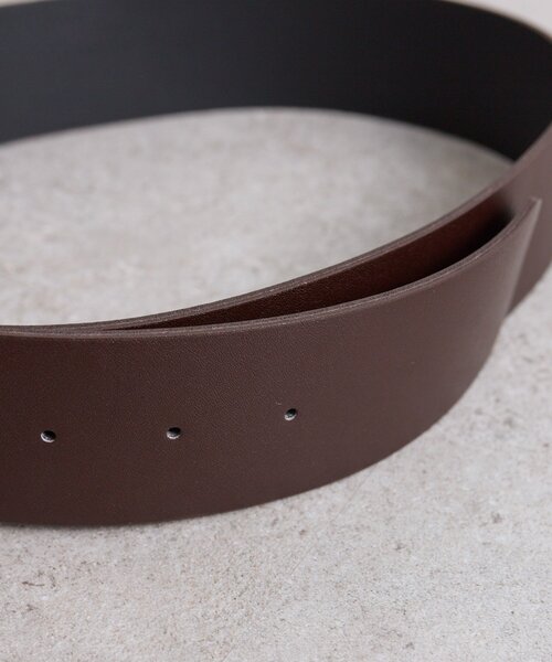 mystic（ミスティック）の「ラウンドバックルワイドベルト（ベルト・レディース・ブラウン/ベージュ・ONE SIZE）」の8枚目の写真