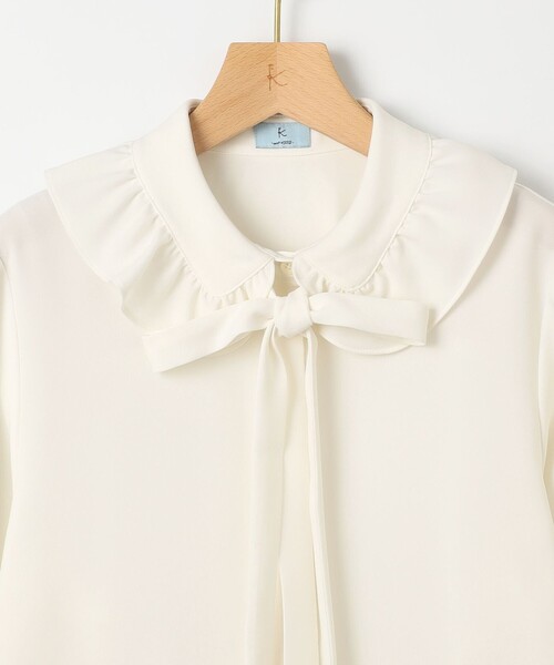 組曲（クミキョク）の「ボウタイ付きフリルカラー ブラウス（シャツ/ブラウス・レディース・アイボリー系・2/3）」の14枚目の写真