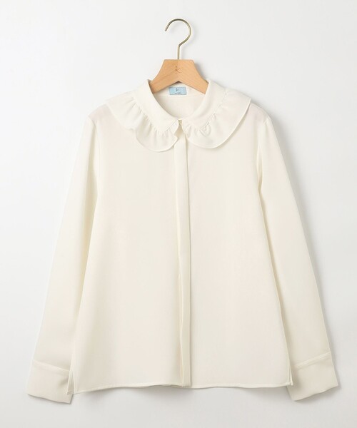 組曲（クミキョク）の「ボウタイ付きフリルカラー ブラウス（シャツ/ブラウス・レディース・アイボリー系・2/3）」の15枚目の写真