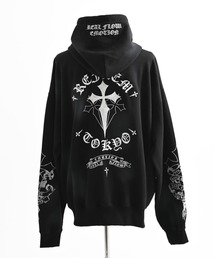 REFLEM（レフレム）の「『REFLEM/レフレム』クロス刺繍ZIPフーディー/ジップアップパーカー（パーカー）」