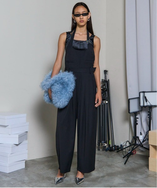 MAISON SPECIAL（メゾンスペシャル）の「Hem Lace Velvet Tank Top/ヘムレースベロアタンクトップ■セットアップ対応■（タンクトップ・レディース・ブラウン/ブラック/ブルー・FREE）」の5枚目の写真