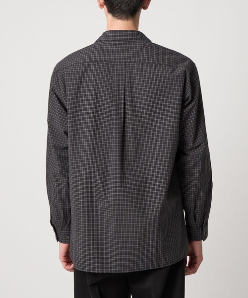 Steven Alan＞ 60 シック チェック オープンカラー シャツ