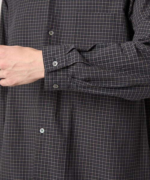 Steven Alan(スティーブンアラン)の「<Steven Alan> 60 シック チェック オープンカラー シャツ(シャツ/ブラウス・メンズ・ブラウン/ブラック・S/M/L/XL)」の18枚目の写真