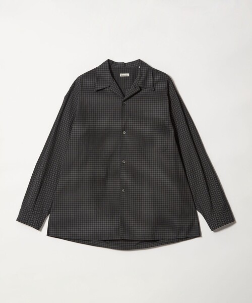 Steven Alan＞ 60 シック チェック オープンカラー シャツ
