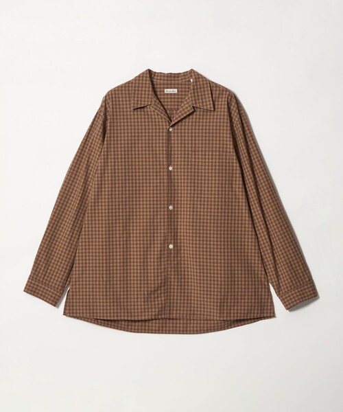 セール】＜Steven Alan＞ 60 シック チェック オープンカラー シャツ