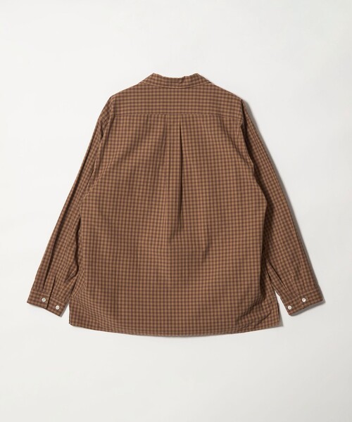 Steven Alan＞ 60 シック チェック オープンカラー シャツ