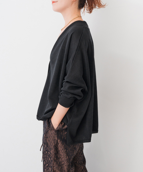 Spick and Span コットンオーバーサイズカーディガン セール】≪追加≫ICECOTTON 2wayオーバーサイズカーディガン
