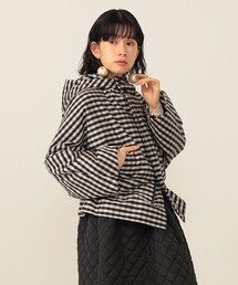 PEPLUM ヨシキヒシヌマ　黒白ギンガムチェックコート A104625.jpg?v=1720758292