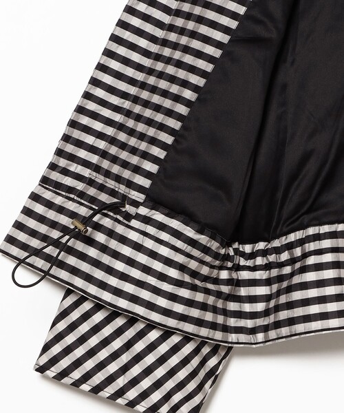 CAROLINA GLASER（カロリナ グレイサー）の「ギンガムチェック ブルゾン（ブルゾン・レディース・ブラック・ONE SIZE）」の8枚目の写真