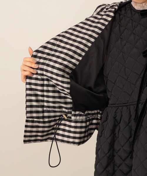 CAROLINA GLASER（カロリナ グレイサー）の「ギンガムチェック ブルゾン（ブルゾン・レディース・ブラック・ONE SIZE）」の3枚目の写真