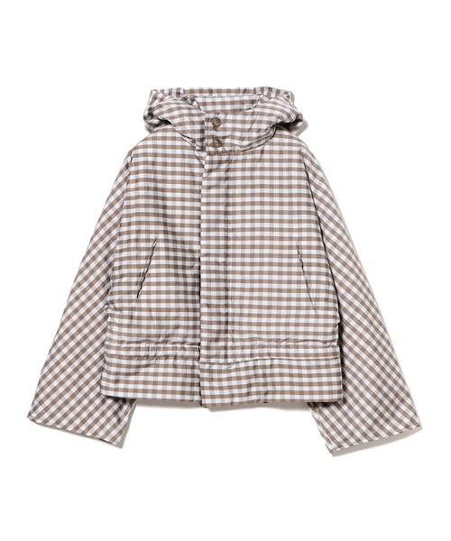 CAROLINA GLASER（カロリナ グレイサー）の「ギンガムチェック ブルゾン（ブルゾン・レディース・ブラック・ONE SIZE）」の17枚目の写真