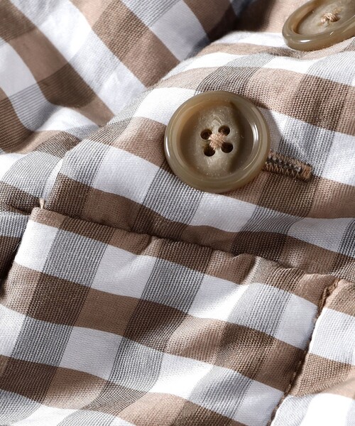 CAROLINA GLASER（カロリナ グレイサー）の「ギンガムチェック ブルゾン（ブルゾン・レディース・ブラック・ONE SIZE）」の12枚目の写真