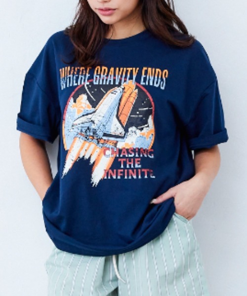 Fluffy BROTHERS(フラッフィーブラザーズ)の「プリントTシャツ(大人サイズ)(Tシャツ/カットソー・メンズ・ベージュ/ネイビー/パープル/ブラック・M/L/XL)」の3枚目の写真