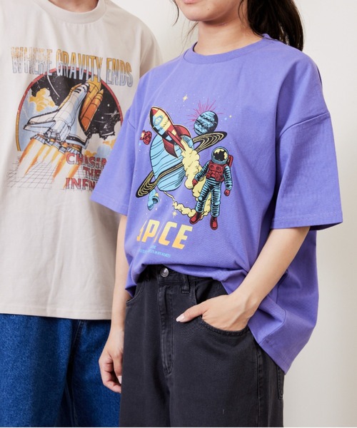Fluffy BROTHERS(フラッフィーブラザーズ)の「プリントTシャツ(大人サイズ)(Tシャツ/カットソー・メンズ・ベージュ/ネイビー/パープル/ブラック・M/L/XL)」の20枚目の写真