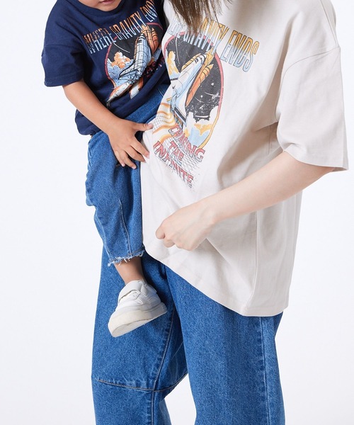 Fluffy BROTHERS(フラッフィーブラザーズ)の「プリントTシャツ(大人サイズ)(Tシャツ/カットソー・メンズ・ベージュ/ネイビー/パープル/ブラック・M/L/XL)」の11枚目の写真