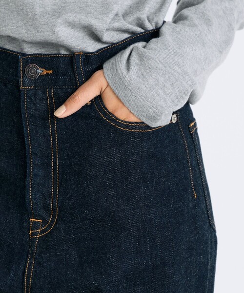 EDITION（エディション）の「ワンウオッシュエッセンシャルデニム ストレートパンツ（デニムパンツ・レディース・ネイビー・38/36/34）」の9枚目の写真