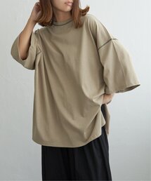 シルケット天竺ワイドステッチTシャツ