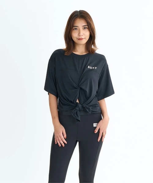 ROXY(ロキシー)の「ALL IS WELL TEE/ロキシー水陸両用速乾UVケアスリットデザイン2WAY半袖Tシャツ(水着)(Tシャツ/カットソー・レディース・ピンク/ホワイト/ブラック・LARGE/MEDIUM/SMALL)」の12枚目の写真